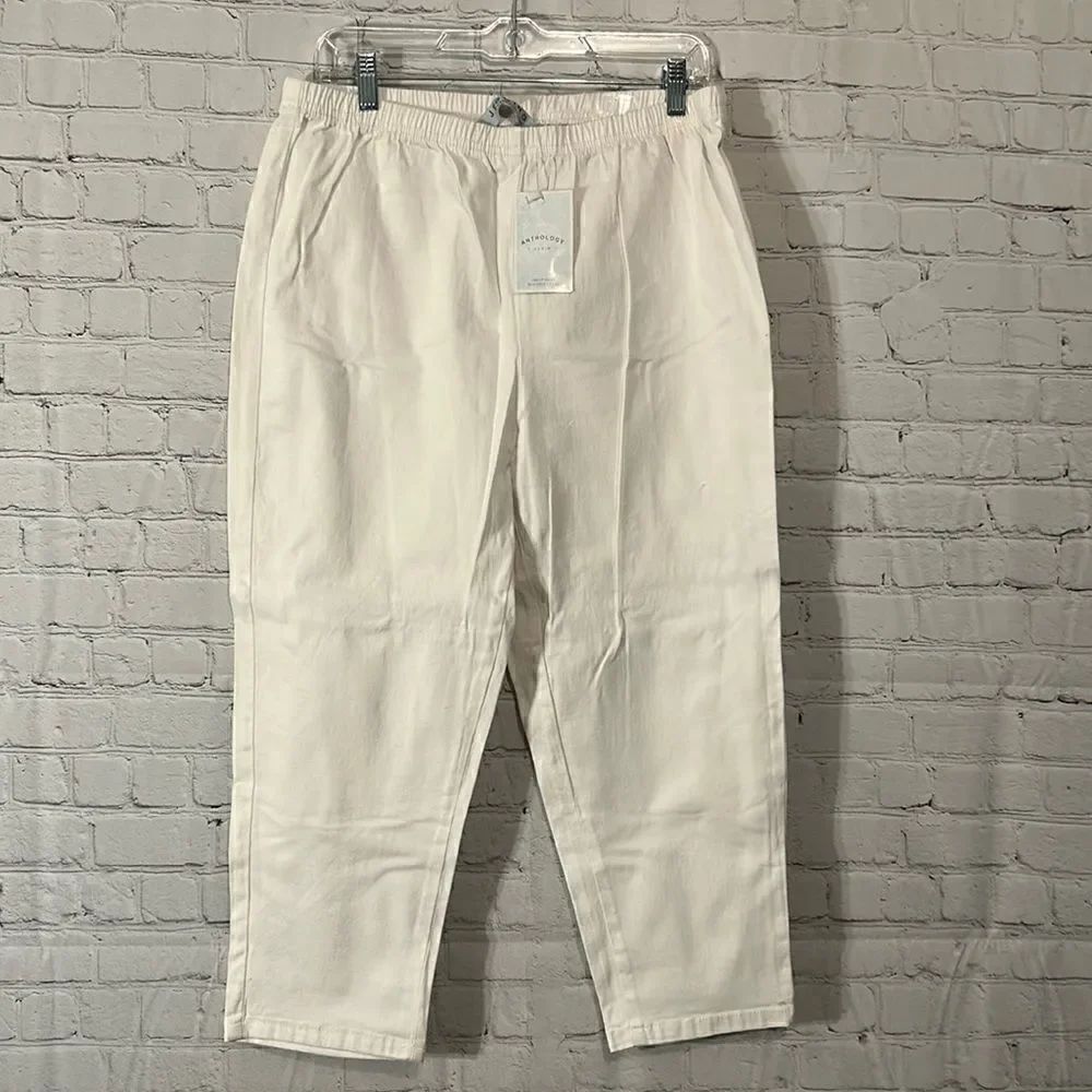 Anthology Jeggings Cropped White Size 16
